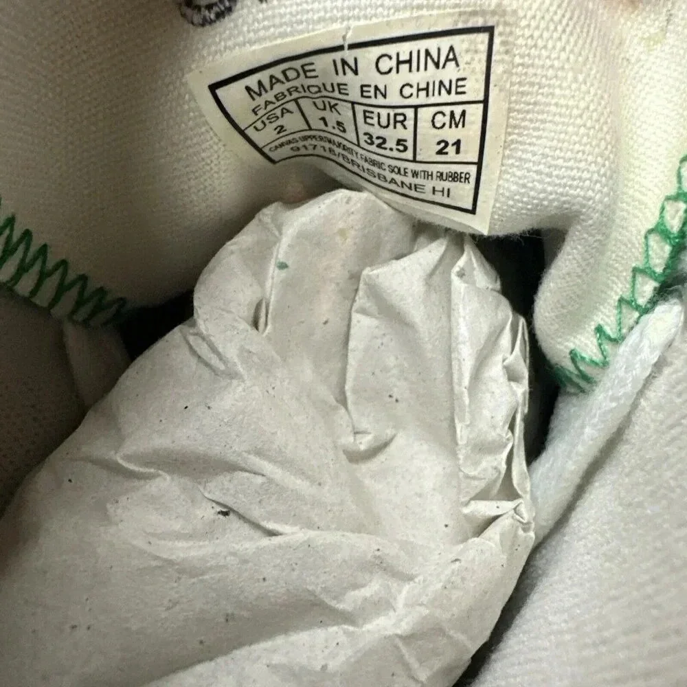 Polo Ralph Lauren Kelly Brisbane Hi 91718 Kids Sneaker Green Size 2